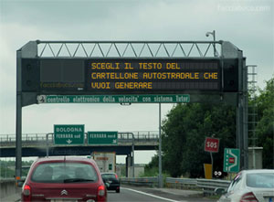 insegna autostradale