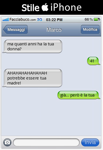 generatore sms iphone